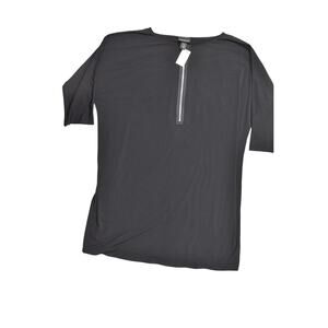 NEW Lane Bryant Black Shift Dress Plus Size 22/24 Front Half Zip